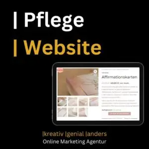 Online Marketing Agentur kreativ genial anders Pflege Website